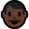 Man - Black emoji on Microsoft